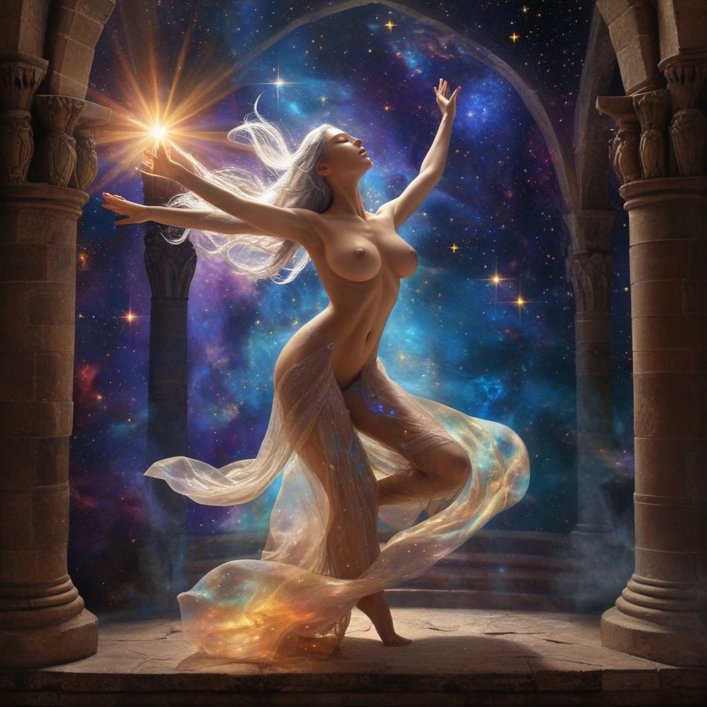Random Sandbox RPG - The Celestial Nymph's Ethereal Dance: Your Isekai Destiny Forged in Starlight and Stone.