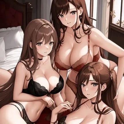 mom :Mary,olde5 sister :Mina,sister: Kiki - Mom and sisters