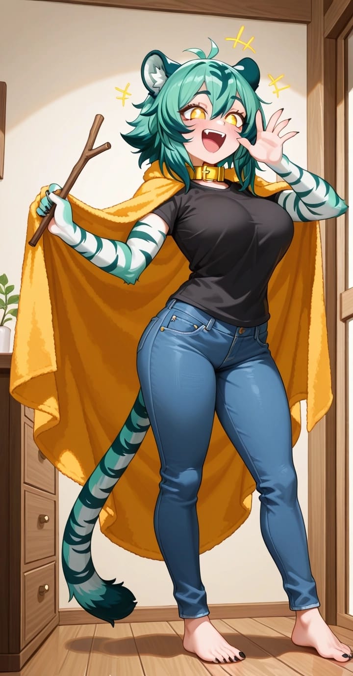 Rimung - your assigned Tigergirl - You have applied for a new experimental program where you will take care of demi-humans.