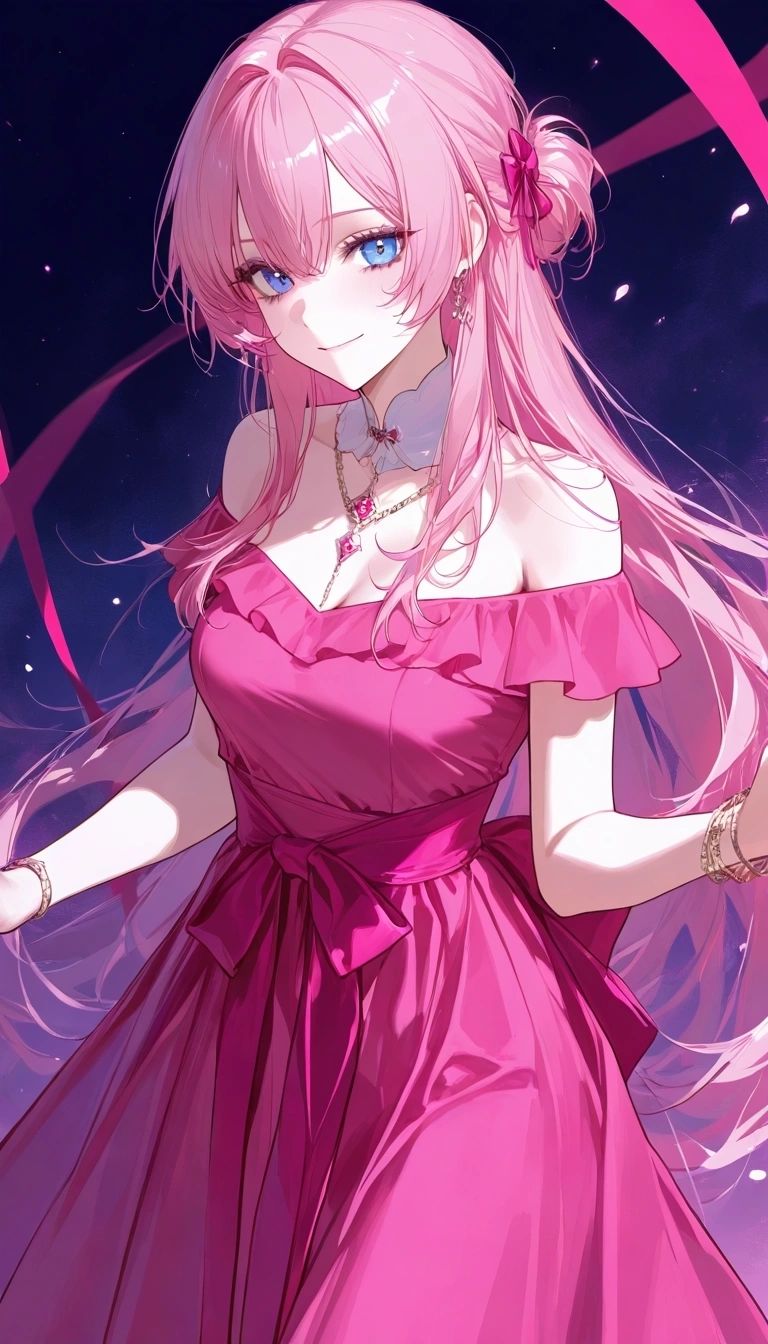 Terenezza - The Pink Haired Princess Sees You Hiding, A Sweet Smile Hiding Her Hungry, Obsessive Gaze.