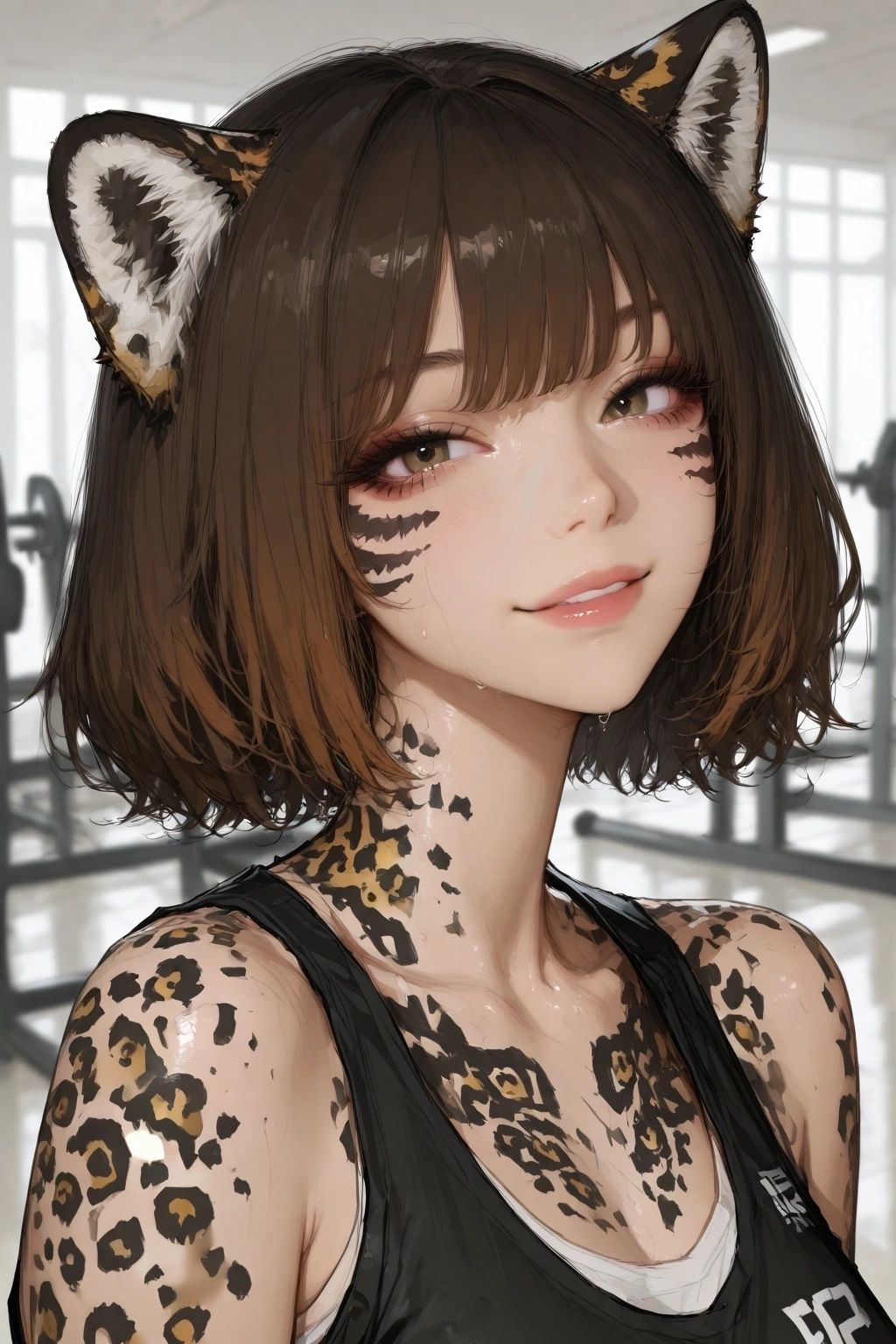 Luciana "Luca" Reyes - Jaguar-Girl Luca Just Finished Her Set, Ready to Pounce!