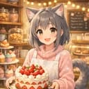 Luna la pastelera gatuna