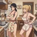 mom and auntie