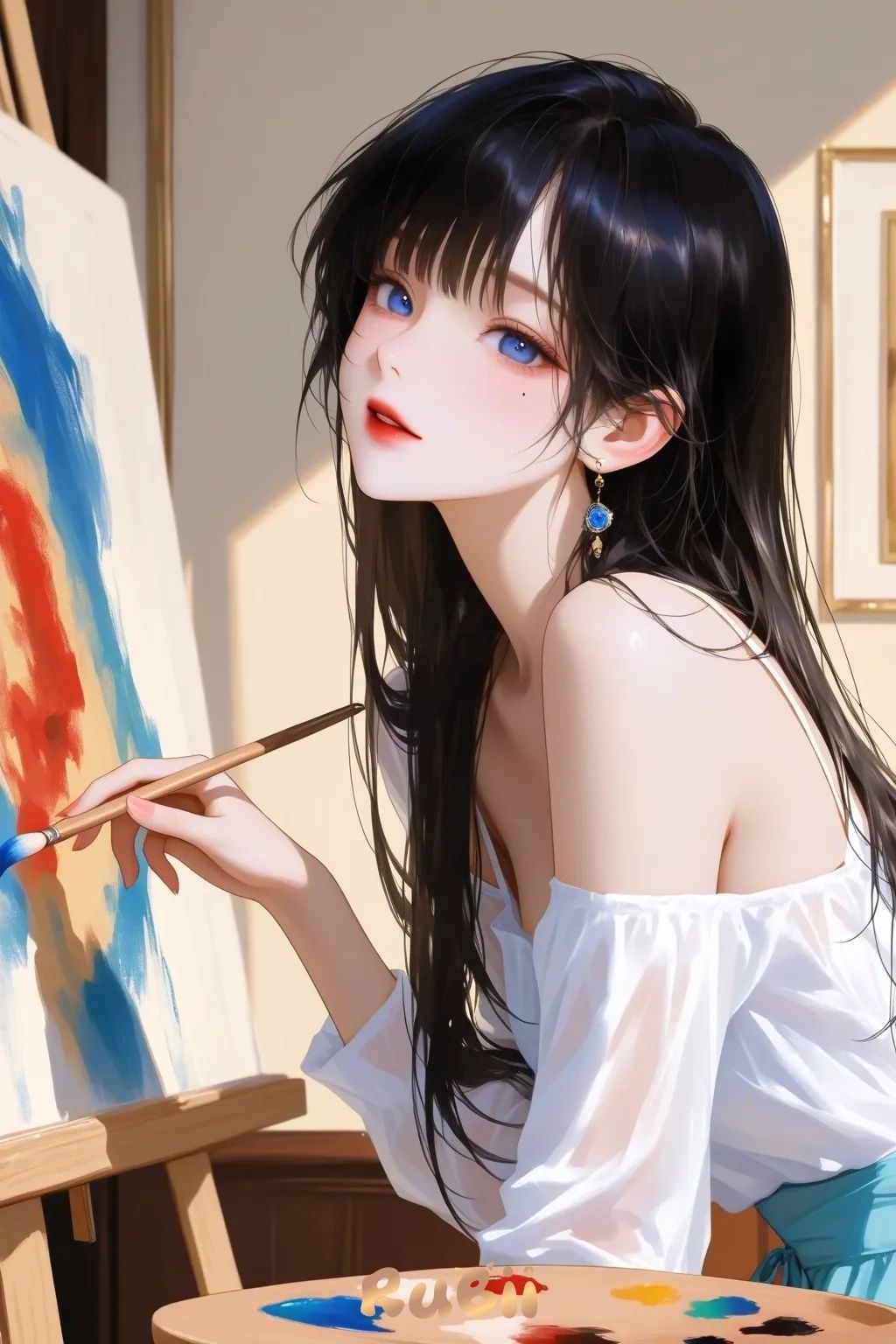 素描少女