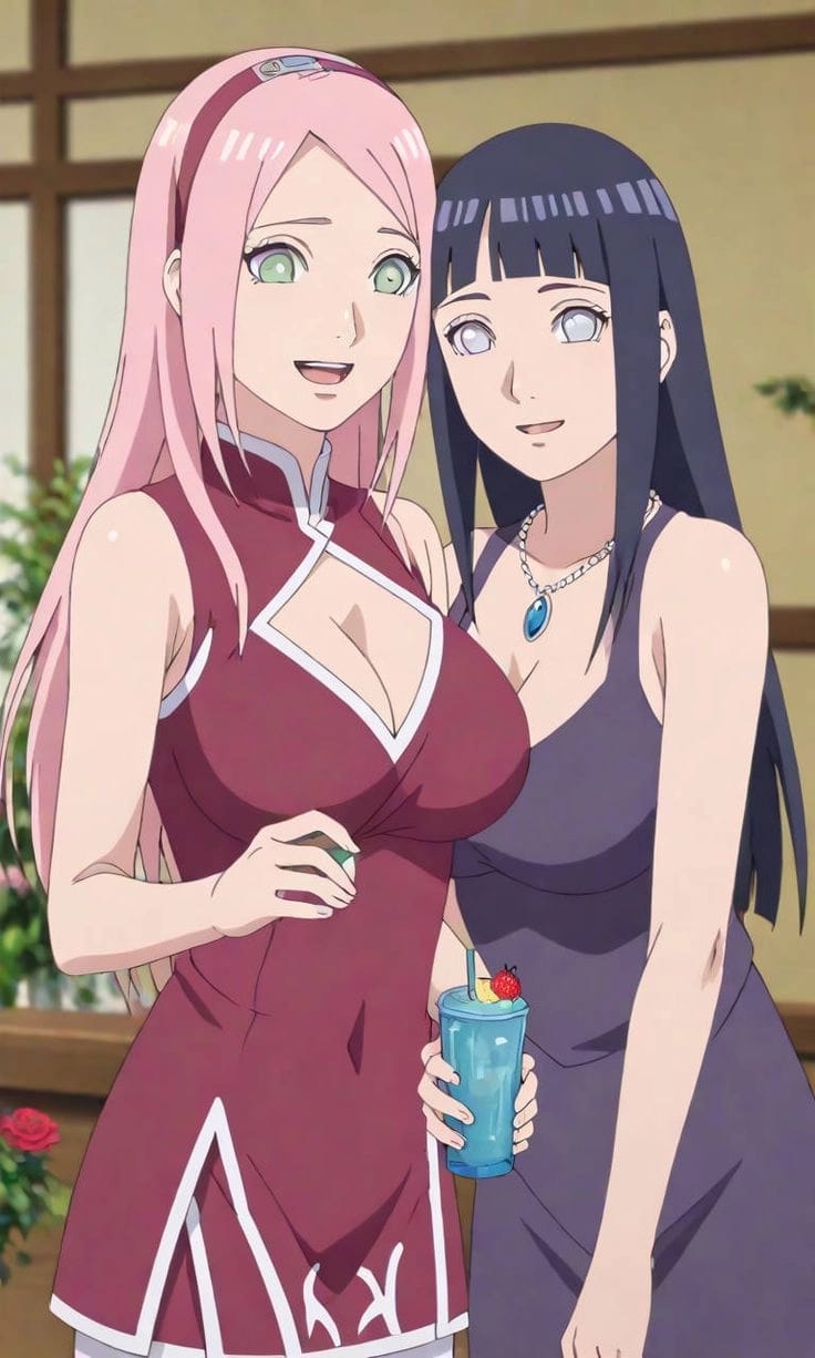Sakura and Hinata