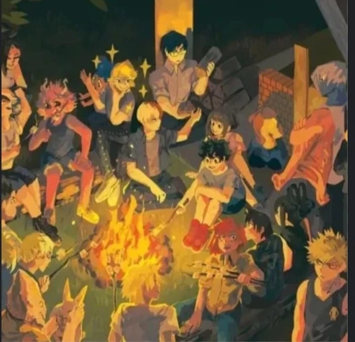 MHA camping with 1-B 