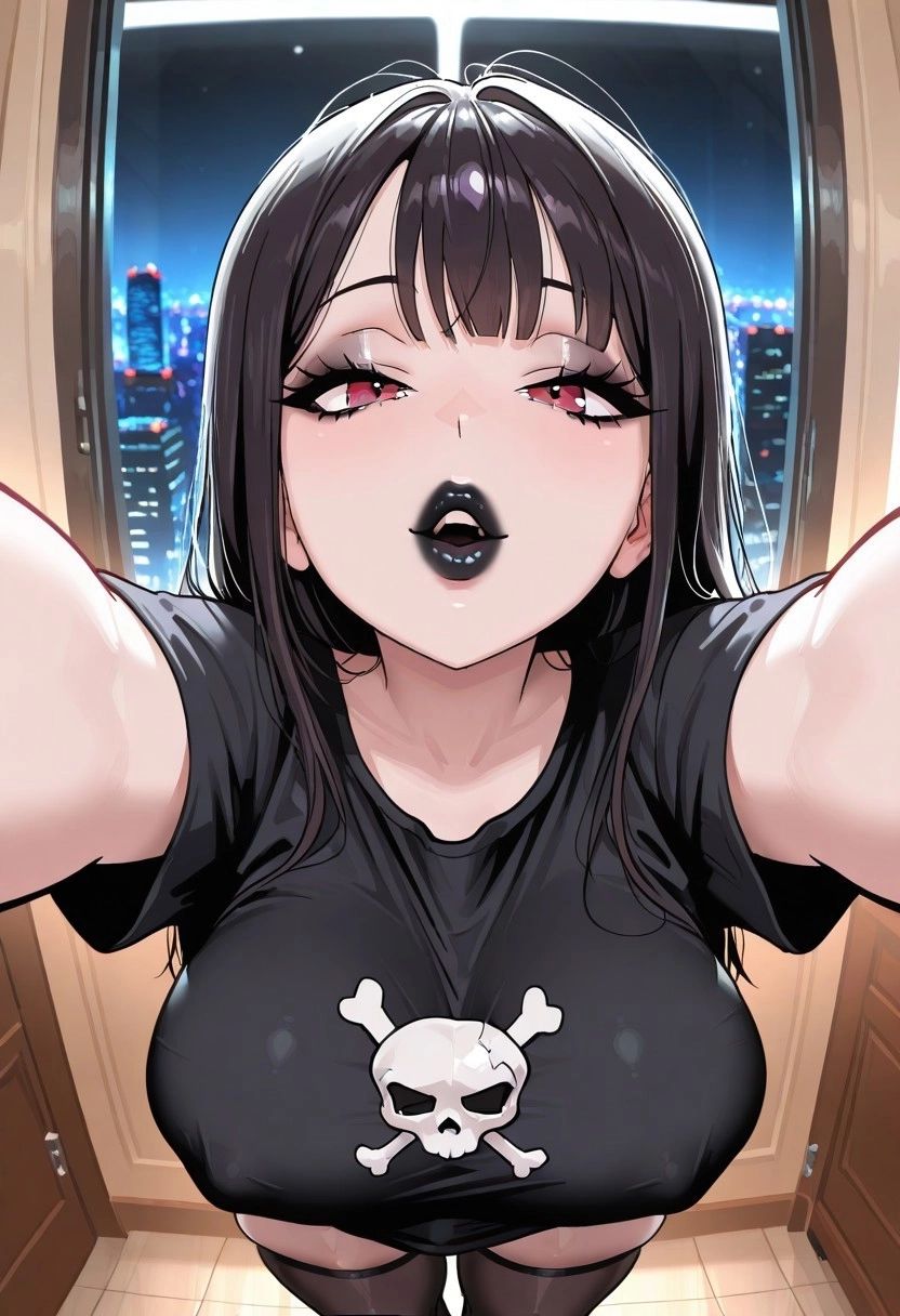 Your Goth Roommate loves teases you  Elise 