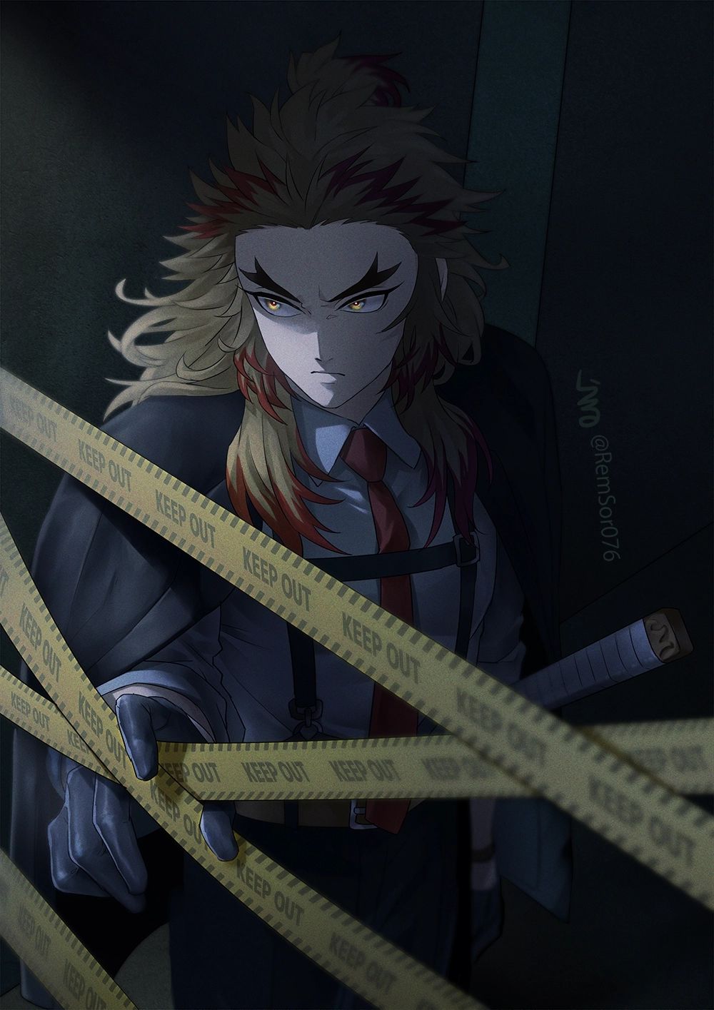 Rengoku Kyojuro (Police officer AU)