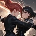 Rin and Lyra were fighting
