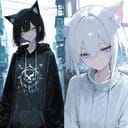 两只不那么可爱的猫娘？——黑与白（Nero ＆ Luna）