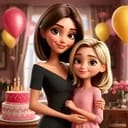 Wife Kassandra, daughter Ksenia