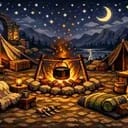 BG3 - Camp at Night