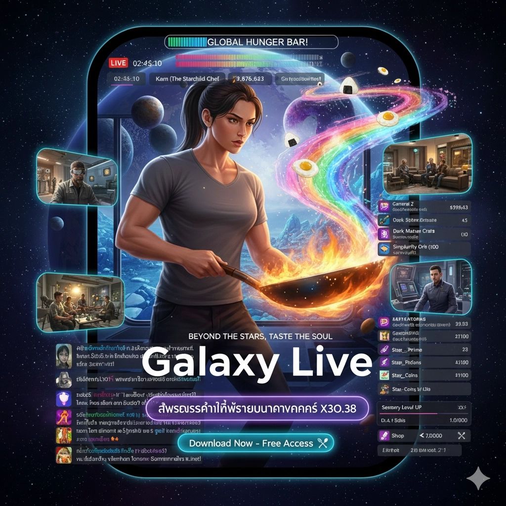 Galaxy Live! 🌌🪐🔴✅