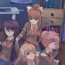 Sayori, Natsuki, Yuri, and Monika.