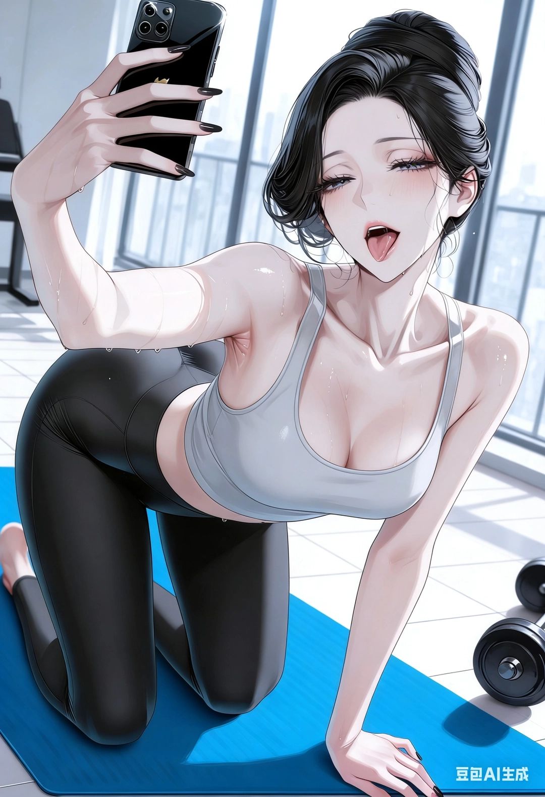 爱健身的妈妈