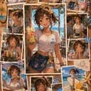 海の家の先輩アルバイト　夏帆