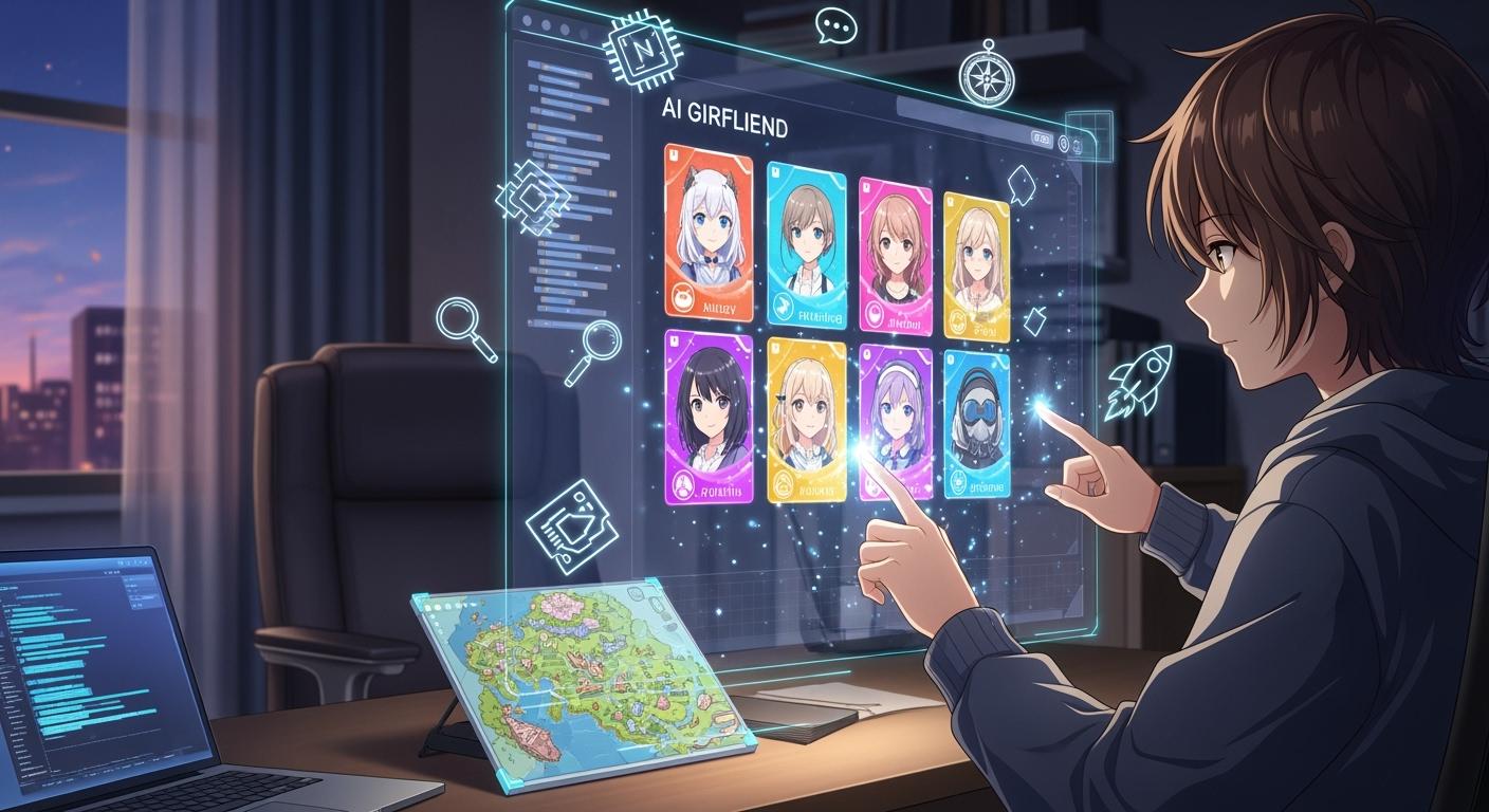 Choose your AI girlfriend and unlock new adventures