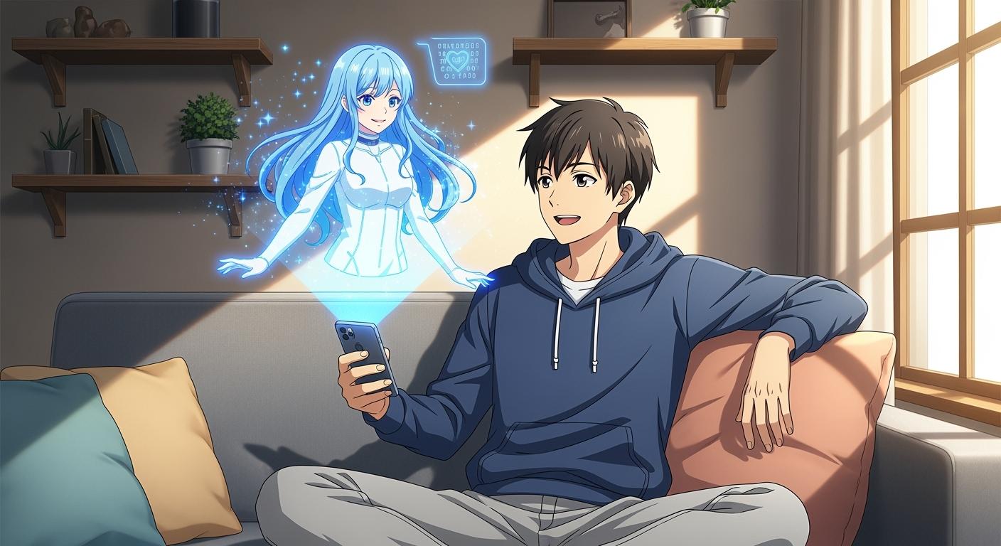 Guy with AI Girlfriend Never Feels Lonely Again
